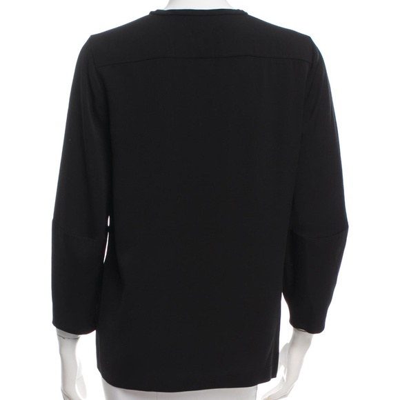 DVF Black Silk Blouse 8 - Picture 3 of 3